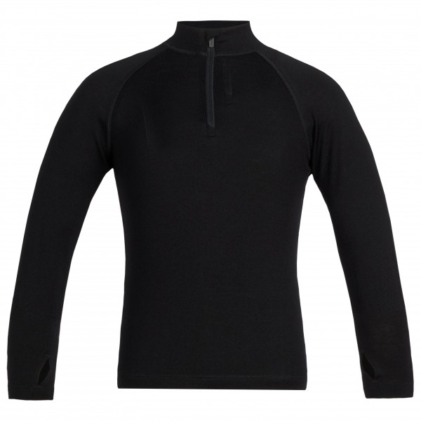 Icebreaker - Kids 260 Tech L/S Half Zip - Merinounterwäsche Gr 10 schwarz von Icebreaker