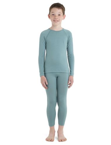 Icebreaker Kids Merino 200 Oasis LS Crewe - cloud ray (Grösse: 2) von Icebreaker