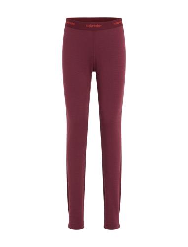 Icebreaker Kids Merino 260 Tech Leggings - port (Grösse: 10) von Icebreaker