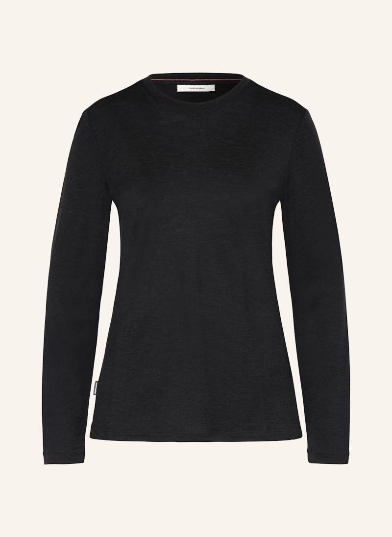 Icebreaker Longsleeve Merino Tech Lite Aus Merinowolle schwarz von Icebreaker