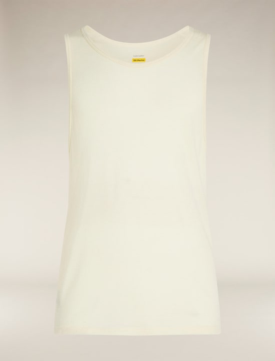 Icebreaker M Anatomica Tank Undyed Top weiss von Icebreaker