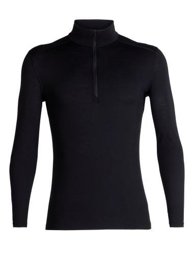 Icebreaker Men 200 Oasis LS Half Zip - black (Grösse: L) von Icebreaker