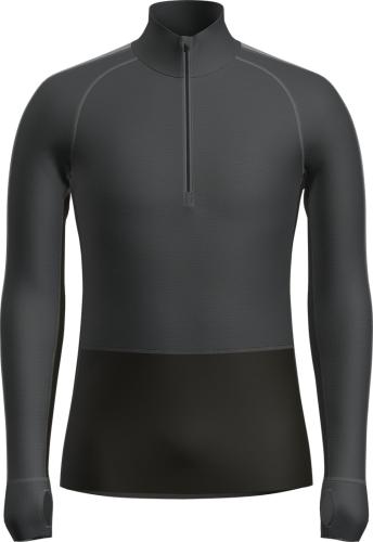 Icebreaker Men 200 ZoneKnit LS Half Zip - jet hthr (Grösse: L) von Icebreaker