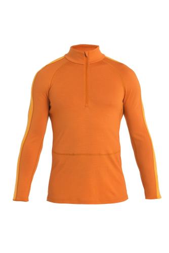 Icebreaker Men 260 ZoneKnit LS Half Zip - earth (Grösse: M) von Icebreaker