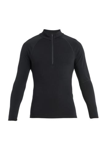 Icebreaker Men 300 MerinoFine Polar LS Half Zip - black (Grösse: L) von Icebreaker