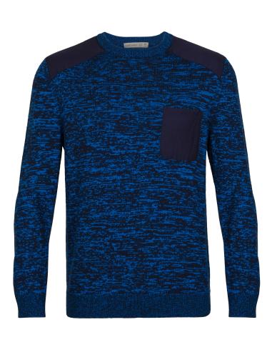 Icebreaker Men Barein Crewe Sweater - midnight navy (Grösse: L) von Icebreaker