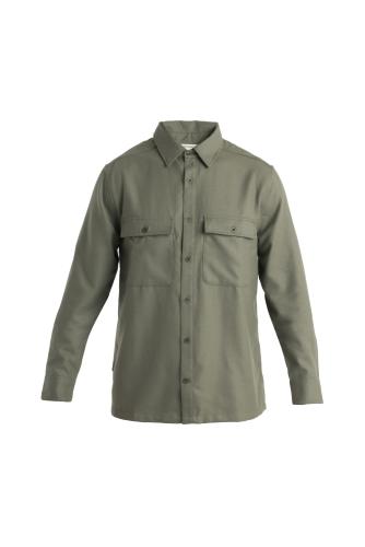 Icebreaker Men Merino 200 Dawnder LS Flannel Shirt - loden (Grösse: L) von Icebreaker