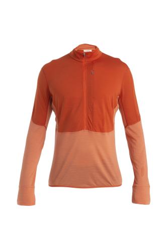 Icebreaker Men Merino 200 Realfleece Descender LS Half Zip - molten (Grösse: L) von Icebreaker