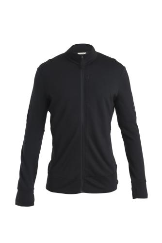 Icebreaker Men Merino 260 Quantum IV LS Zip - black (Grösse: M) von Icebreaker