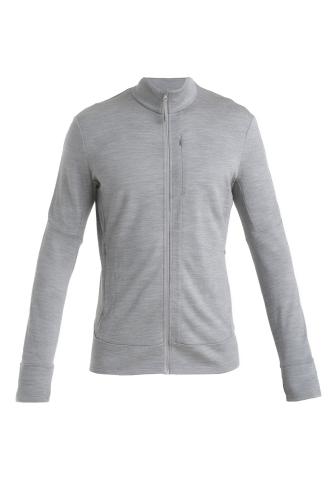 Icebreaker Men Merino 260 Quantum IV LS Zip - metro hthr (Grösse: L) von Icebreaker