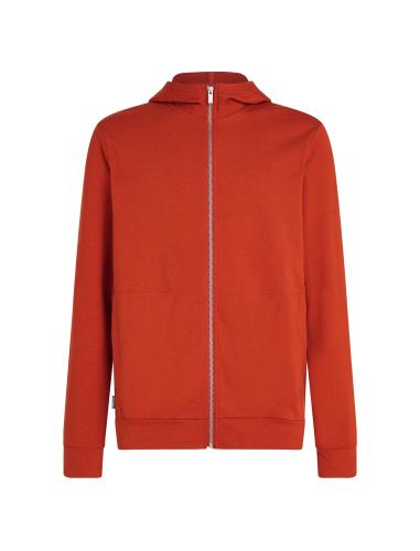 Icebreaker Men Merino Central Classic LS Zip Hoodie - molten (Grösse: L) von Icebreaker