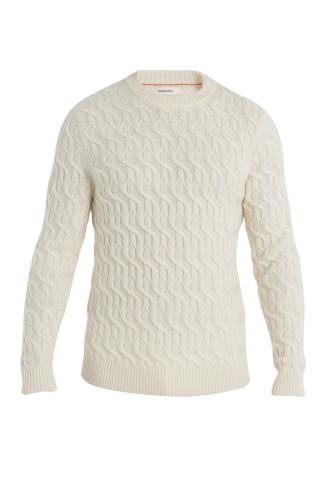 Icebreaker Men Merino Herenga Crewe Sweater - undyed (Grösse: L) von Icebreaker