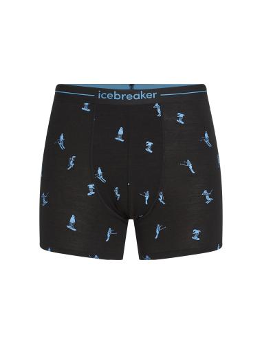 Icebreaker Men Merino Mer 150 Anatomica Boxers Ski Day - black (Grösse: XL) von Icebreaker