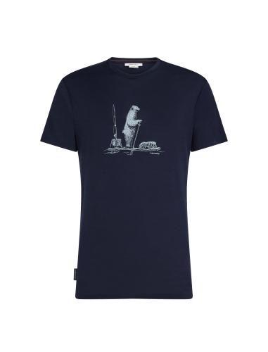 Icebreaker Men Merino Mer 150 Tech Lite SS T Pol Paddle - midnight navy (Grösse: L) von Icebreaker