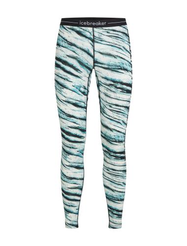 Icebreaker Men Merino Mer 200 Oasis Leggings POW AOP - snow aop (Grösse: S) von Icebreaker
