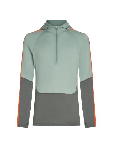 Icebreaker Men Merino Mer 200 Sonebula LS Half Zip Hood - galaxy (Grösse: L) von Icebreaker