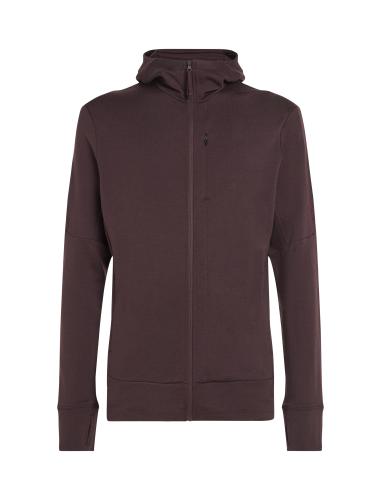 Icebreaker Men Merino Mer 260 Quantum IV LS Zip Hoodie - bittersweet (Grösse: M) von Icebreaker