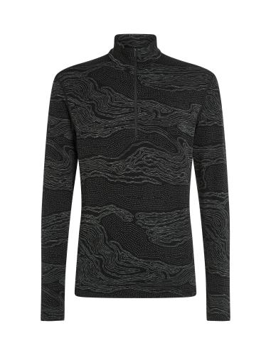 Icebreaker Men Merino Mer 260 Vertex LS Half Z Snow Guide - black (Grösse: L) von Icebreaker