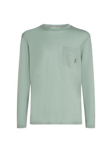 Icebreaker Men Merino Mer Tech Lite III LS Relaxed Pocket Te - moss (Grösse: L) von Icebreaker