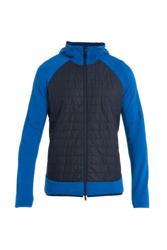 Icebreaker Men Merino Quantum Hybrid LS Zip Hoodie - lazurite (Grösse: S) von Icebreaker