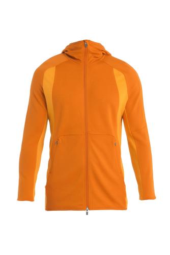 Icebreaker Men Merino Quantum ZoneKnit LS Zip Hoodie - earth (Grösse: L) von Icebreaker