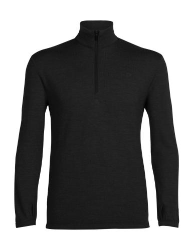 Icebreaker Men Original LS Half Zip - black (Grösse: L) von Icebreaker