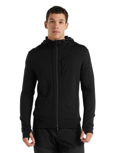 Icebreaker Men Quantum III LS Zip Hoodie - black (Grösse: L) von Icebreaker