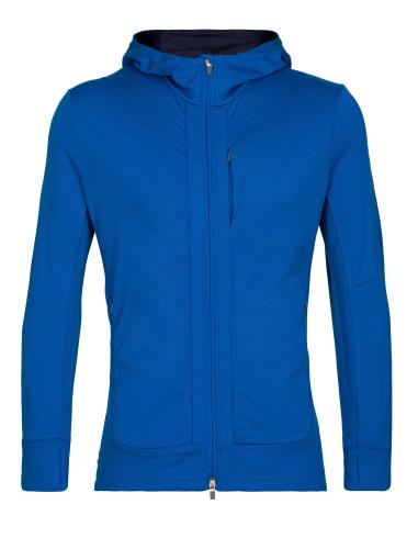 Icebreaker Men Quantum III LS Zip Hoodie - lazurite (Grösse: S) von Icebreaker