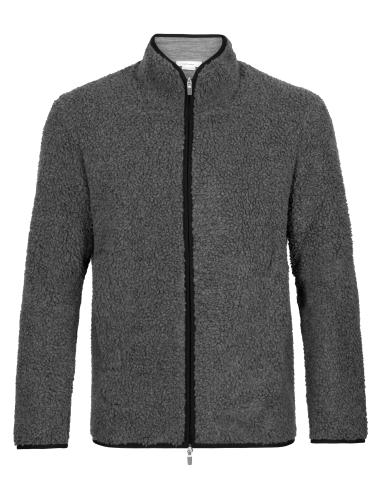 Icebreaker Men RealFleece High Pile LS Zip - gritstone hthr (Grösse: XL) von Icebreaker
