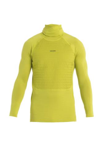 Icebreaker Men ZoneKnit Insulated LS Hoodie - bio lime (Grösse: L) von Icebreaker