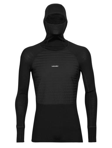 Icebreaker Men ZoneKnit Insulated LS Hoodie - black (Grösse: L) von Icebreaker