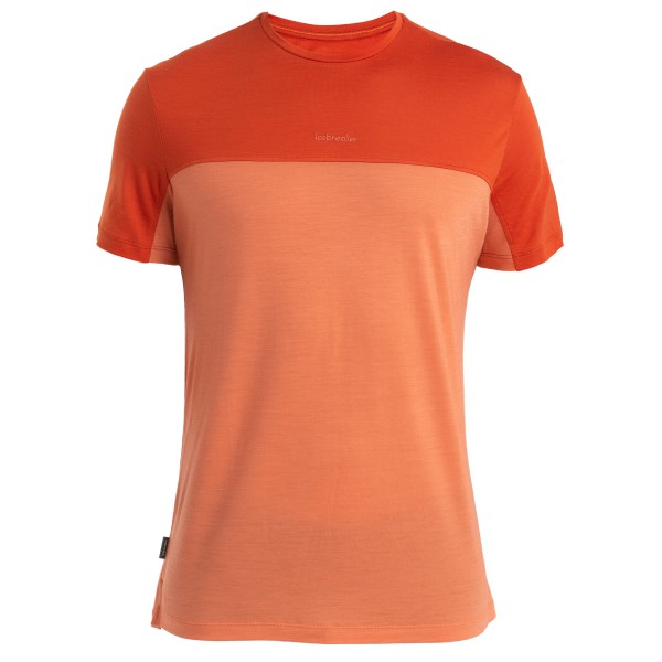 Icebreaker - Merino 125 Cool-Lite Sphere III S/S CB - Merinoshirt Gr L;M;S;XL;XXL grau;orange;rot von Icebreaker