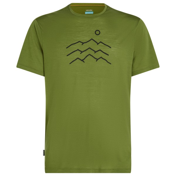 Icebreaker - Merino 125 Cool-Lite Sphere S/S Across - Merinoshirt Gr L;M;S;XL;XXL oliv von Icebreaker