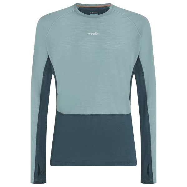 Icebreaker - Merino 125 Zoneknit L/S Crewe - Merinounterwäsche Gr S türkis von Icebreaker