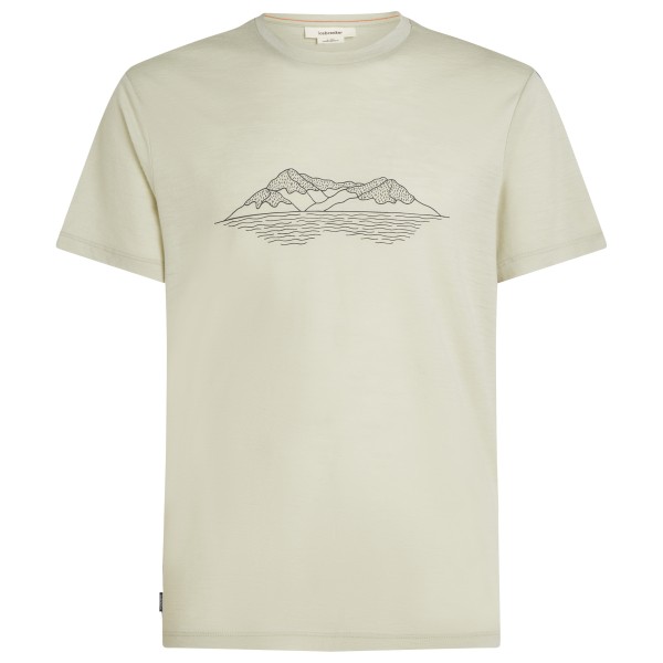 Icebreaker - Merino 150 Tech Lite S/S T Pukaki Reflected - Merinoshirt Gr L beige von Icebreaker