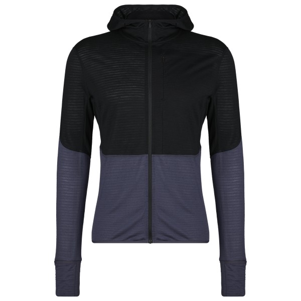 Icebreaker - Merino 200 Realfleece Descender L/S Zip Hoodie - Fleecepullover Gr L;M;S;XL;XXL blau;orange;schwarz von Icebreaker