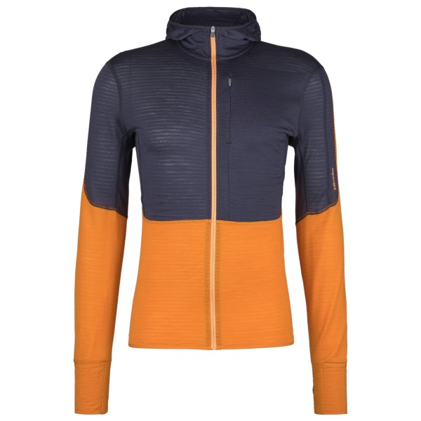 Icebreaker - Merino 200 Realfleece Descender L/S Zip Hoodie - Fleecepullover Gr L orange von Icebreaker