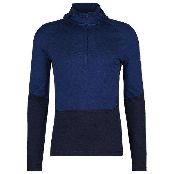 Icebreaker - Merino 200 Sonebula L/S Half Zip Hood - Merinounterwäsche Gr L;M;S;XL;XXL blau;grau von Icebreaker