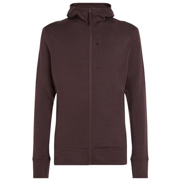 Icebreaker - Merino 260 Quantum IV L/S Zip Hoodie - Merinohoodie Gr M braun von Icebreaker