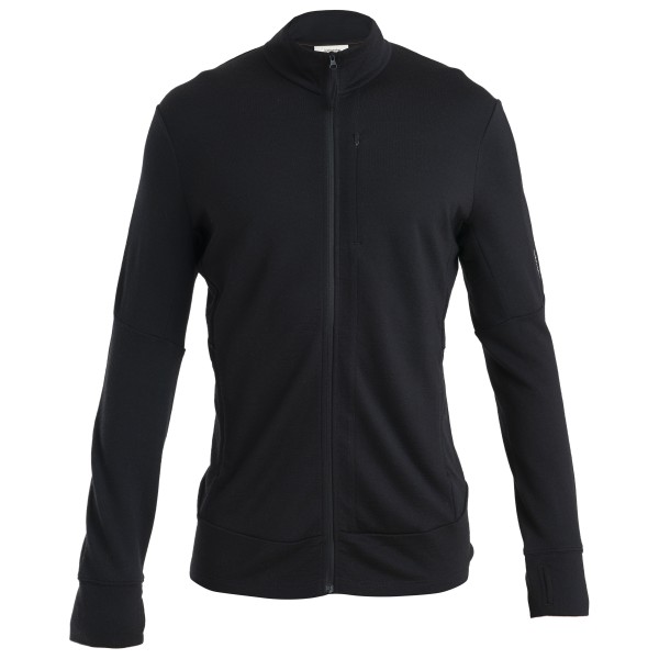 Icebreaker - Merino 260 Quantum IV L/S Zip - Merinojacke Gr L schwarz von Icebreaker