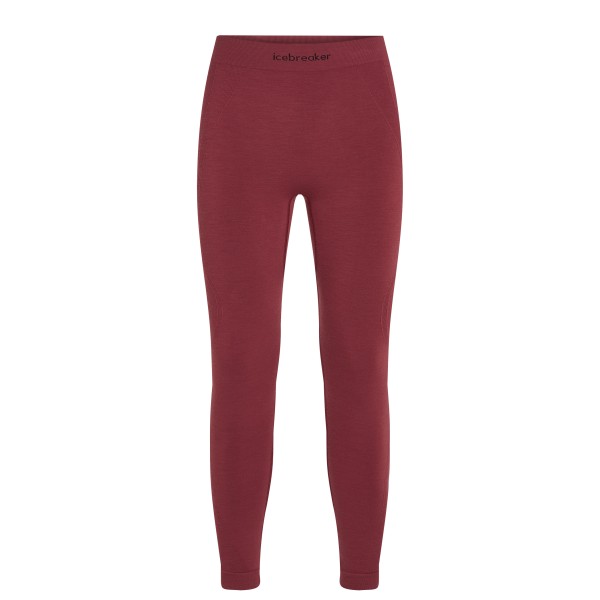 Icebreaker - Merino 260 Zoneknit Seamless Tights - Merinounterwäsche Gr L rot von Icebreaker