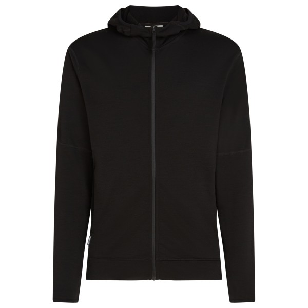 Icebreaker - Merino 360 RealFleece Elemental L/S Zip Hoodie - Merinohoodie Gr M schwarz von Icebreaker