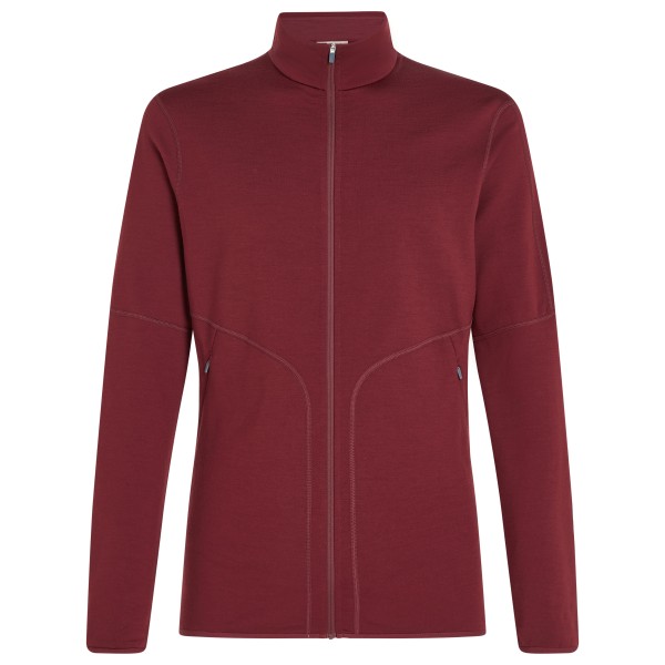 Icebreaker - Merino 560 RealFleece Elemental II L/S Zip - Merinojacke Gr L rot von Icebreaker