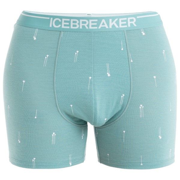 Icebreaker - Merino Anatomica Boxers Palm Trail AOP - Merinounterwäsche Gr L;M;S;XL;XXL grau;oliv;türkis von Icebreaker