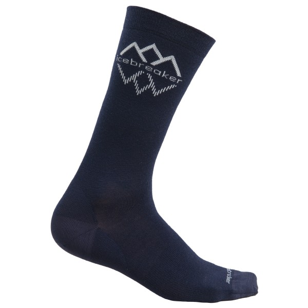 Icebreaker - Merino Lifestyle Fine Gauge Crew IB Logo - Multifunktionssocken Gr S/M blau Icebreaker - Merino Lifestyle Fine Gauge Crew IB Logo - Multifunktionssocken Gr S/M blau von Icebreaker