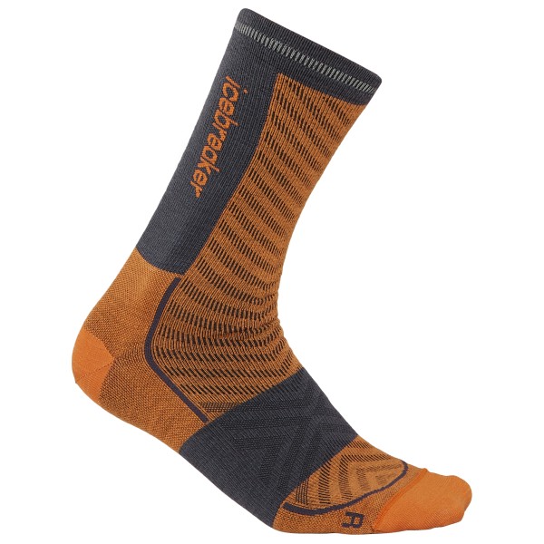 Icebreaker - Merino Run+ Ultralight Crew - Laufsocken Gr S braun von Icebreaker