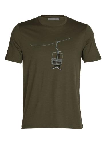 Icebreaker Merino Tech Lite II T-Shirt Bear Lift Herren - loden (Grösse: M) von Icebreaker