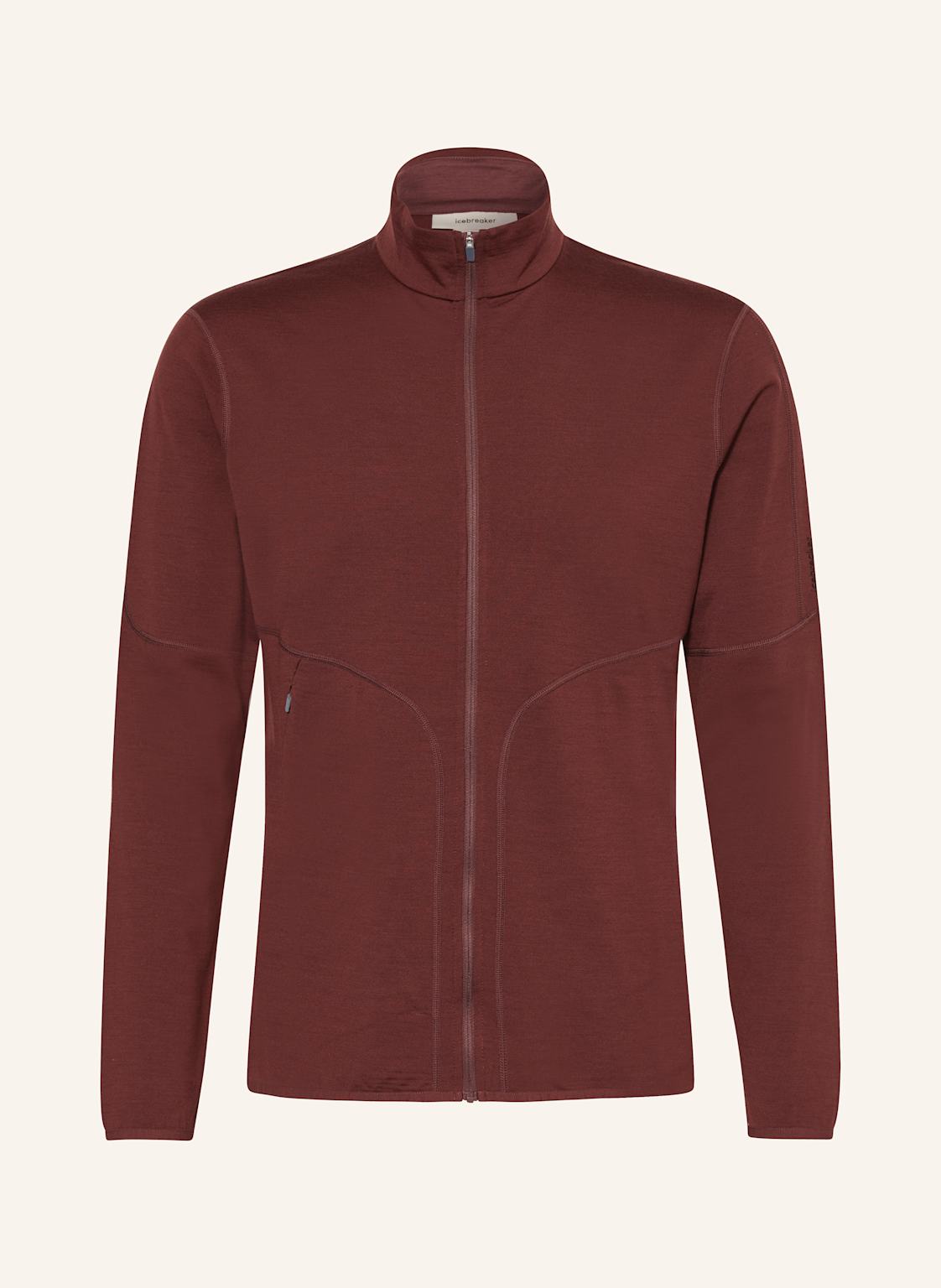 Icebreaker Midlayer-Jacke Merino 560 Realfleece™ Elemental Ii Aus Merinowolle rot von Icebreaker