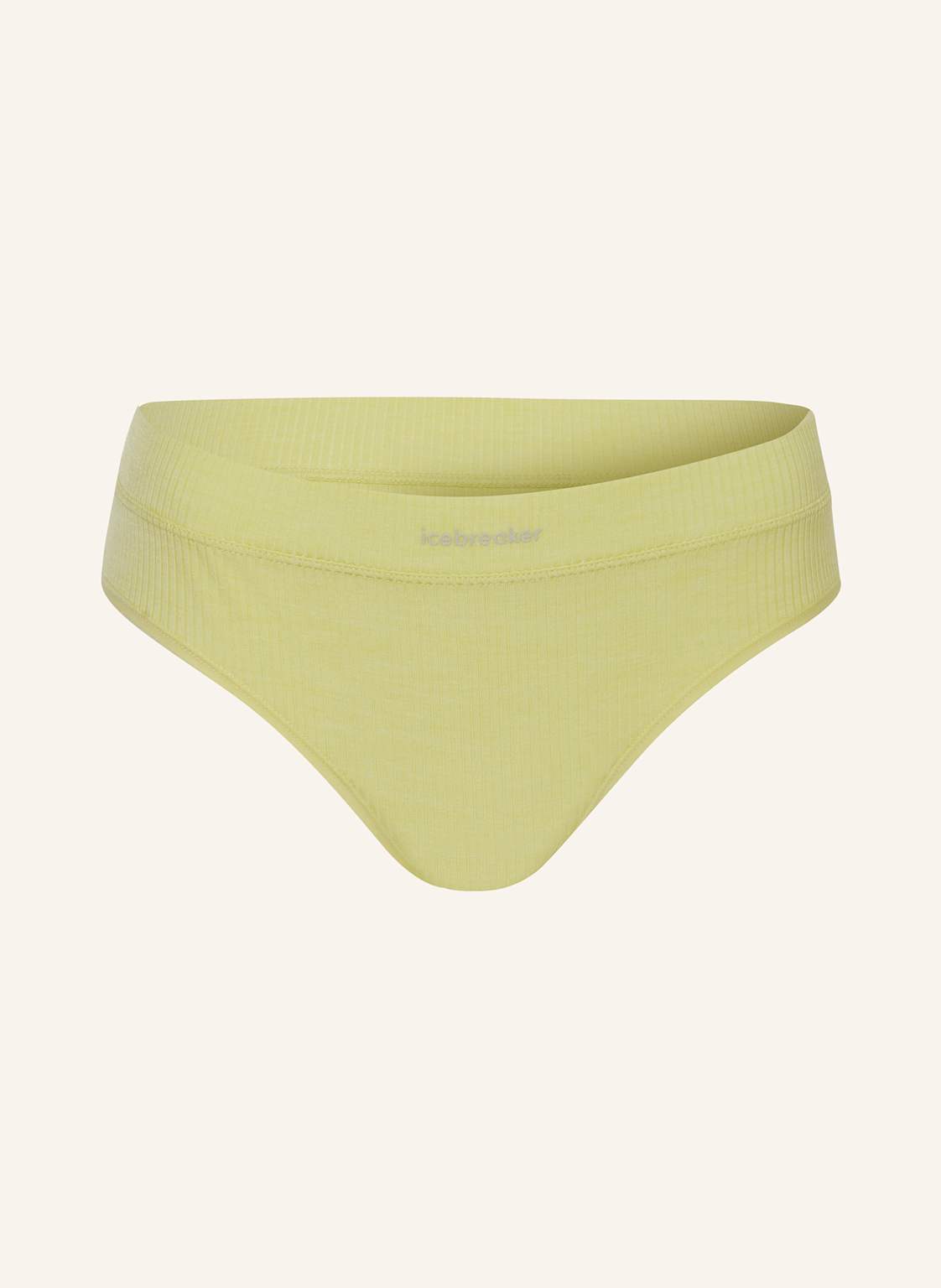 Icebreaker Panty Mer Rib Lotus Mit Merinowolle gelb von Icebreaker
