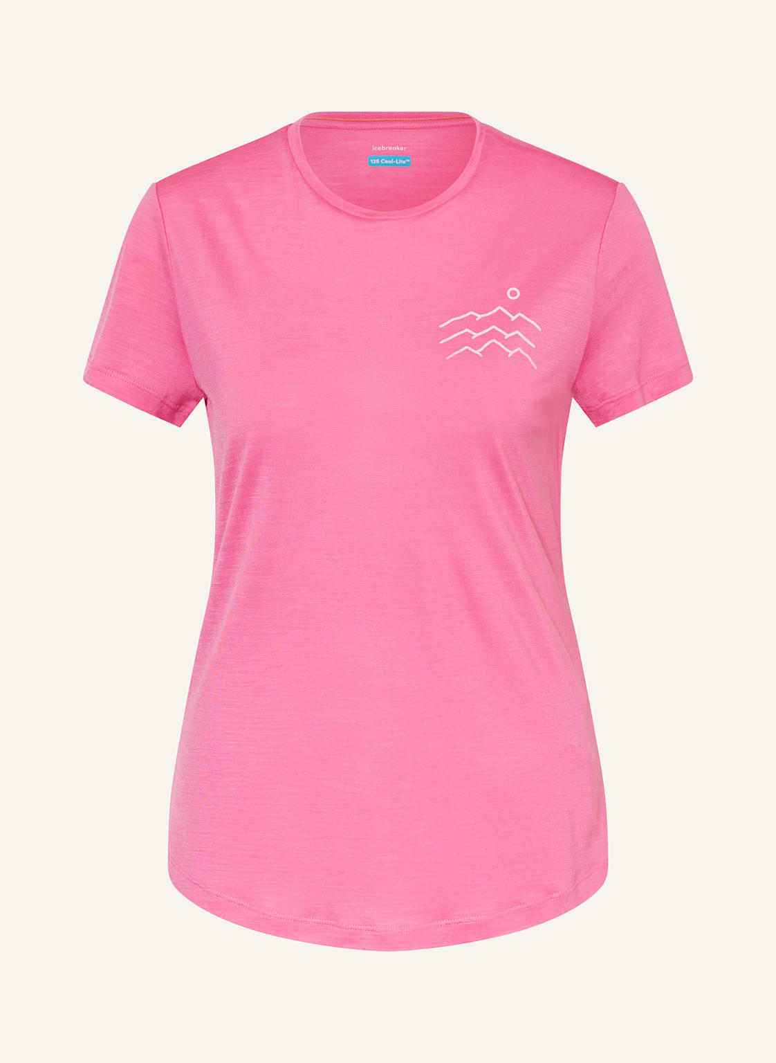 Icebreaker T-Shirt 125 Cool-Lite™ Sphere Mit Merinowolle pink von Icebreaker